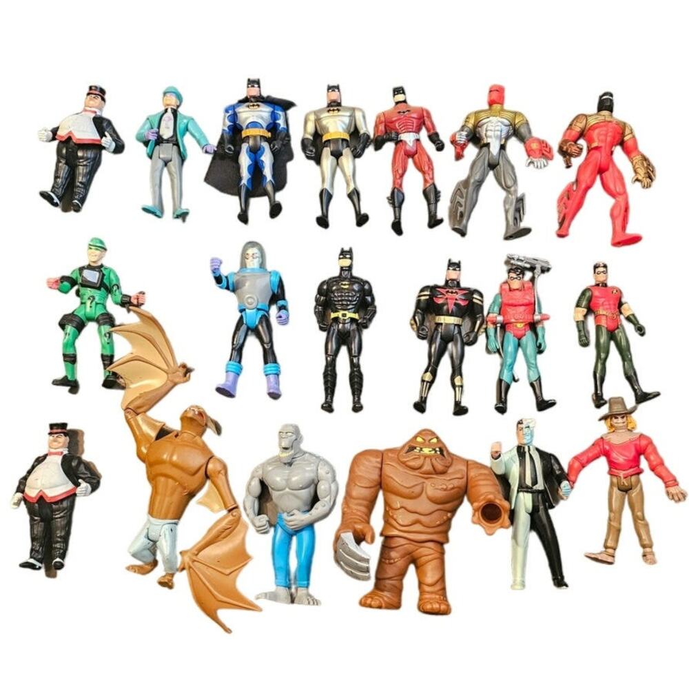 1989- 1993 Batman‎ Toy Lot- 21 action figures (added 2 from original photo)